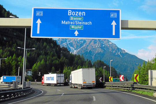 Bozen, Verkehr, Alpenraum