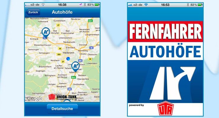 FERNFAHRER und UTA Autohöfe App