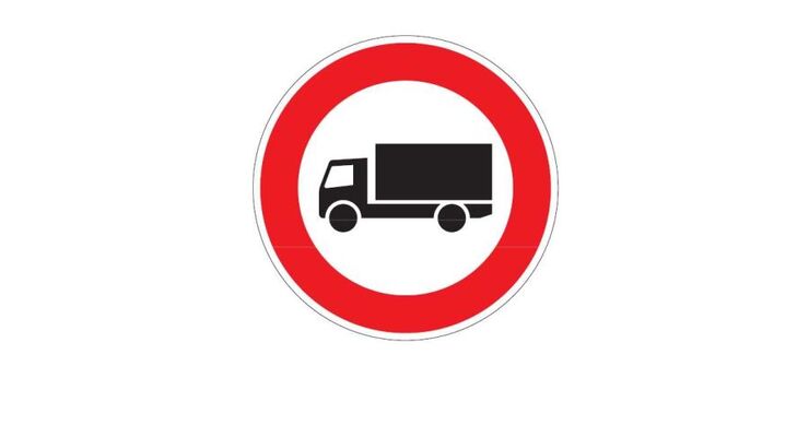 Fahrverbot, Verkehrszeichen