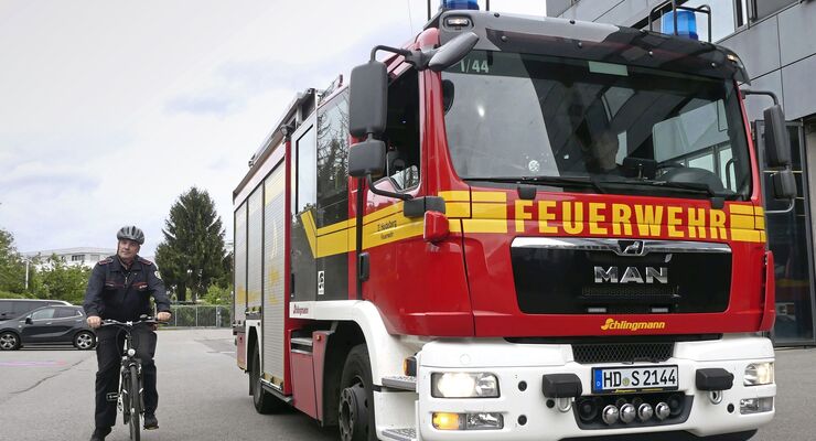 Feuerwehr Heidelberg hat den Abbiegeassistent von Wüllhorst nachgerüstet.