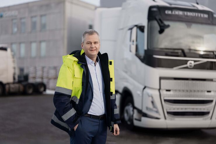 Girteka-CEO Mindaugas Paulauskas als Lkw-Fahrer
