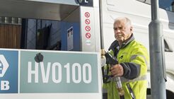 HVO-Treibstoff ist in Schweden schon lange im Einsatz - hier bei Scania in Södertälje. 