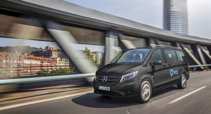 Innovatives On-Demand Ride-Sharing-Angebot startet in Europa: Mercedes-Benz Vans grÃ¼ndet Joint Venture mit US-Startup Via