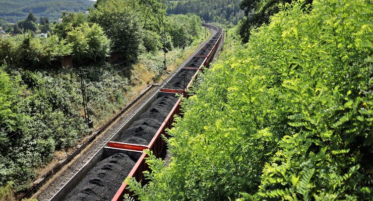 Kohle-Ganzzug von DB Cargo