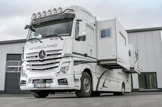 Magellano Auf Actros Basis Reisemobil Der Superlative Eurotransport