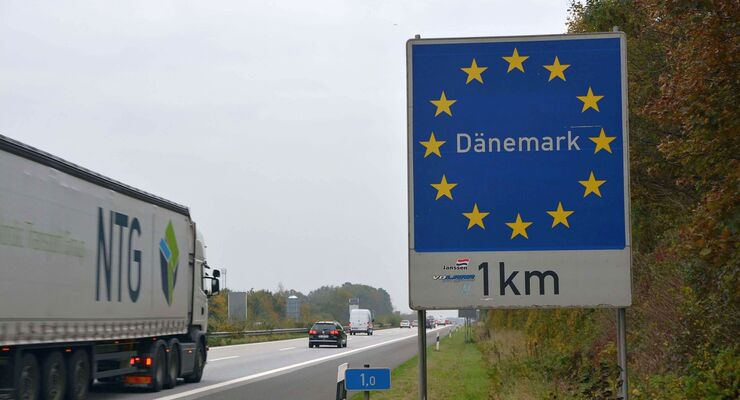 NTG-Lkw auf dem Weg nach Dänemark