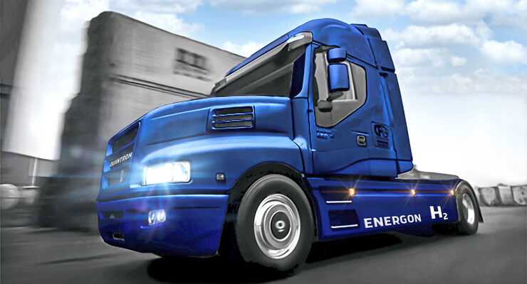 Quantron Brennstoffzellen-Lkw Fuel Cell Truck Iveco Strator Energon