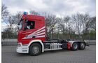 Scania R410 Wechsellader, Feuerwehr Dortmund, FF 7/2020.