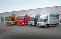 Verteiler-Lkw von Mercedes, Flotte