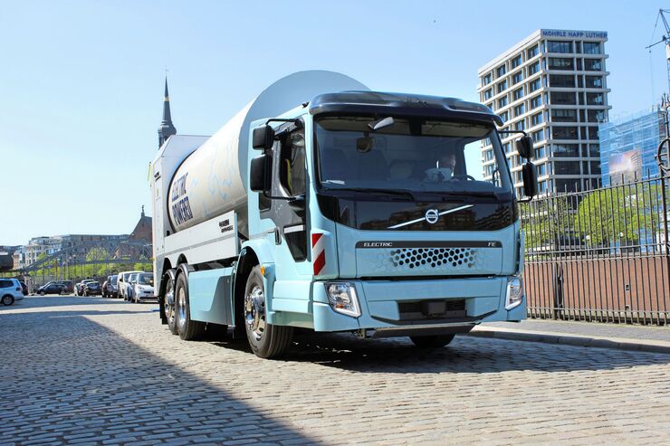 Volvo Trucks Elektro-Lkw E-Lkw FE FL electric Hamburg Müllsammler Müll-Lkw Präsentation Vorstellung 2018
